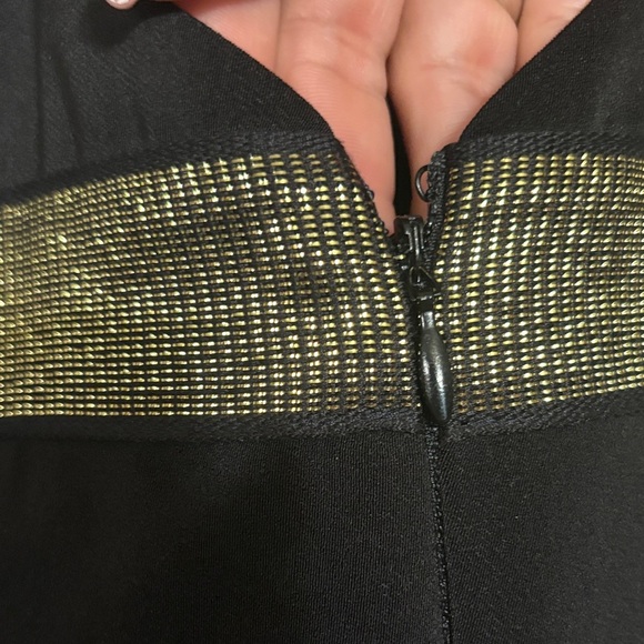 Express Black Maxi Dress with Gold Detail - Picture 11 of 15